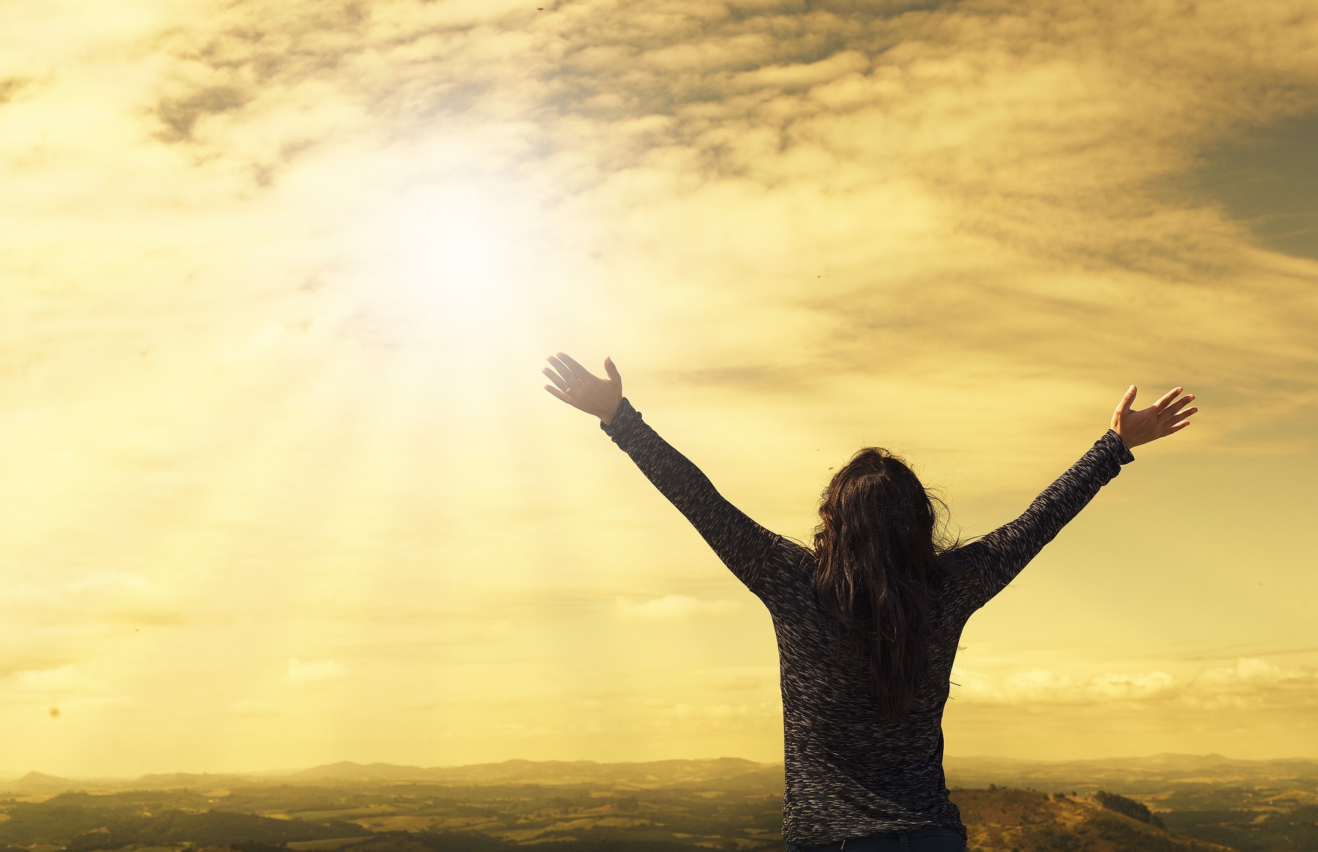 Woman Praising God